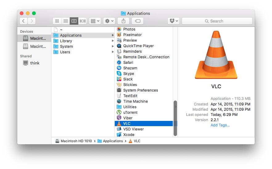 how to make vlc default player in mac